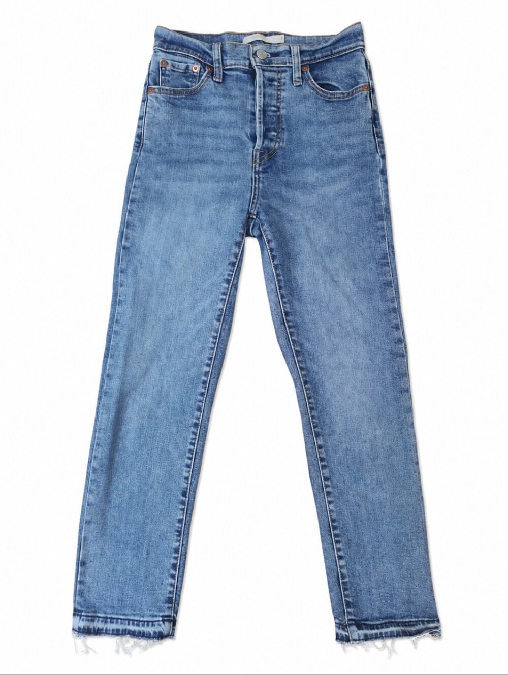 Levi's Wedgie Classic Light Wash High-Rise Straight Jeans 25